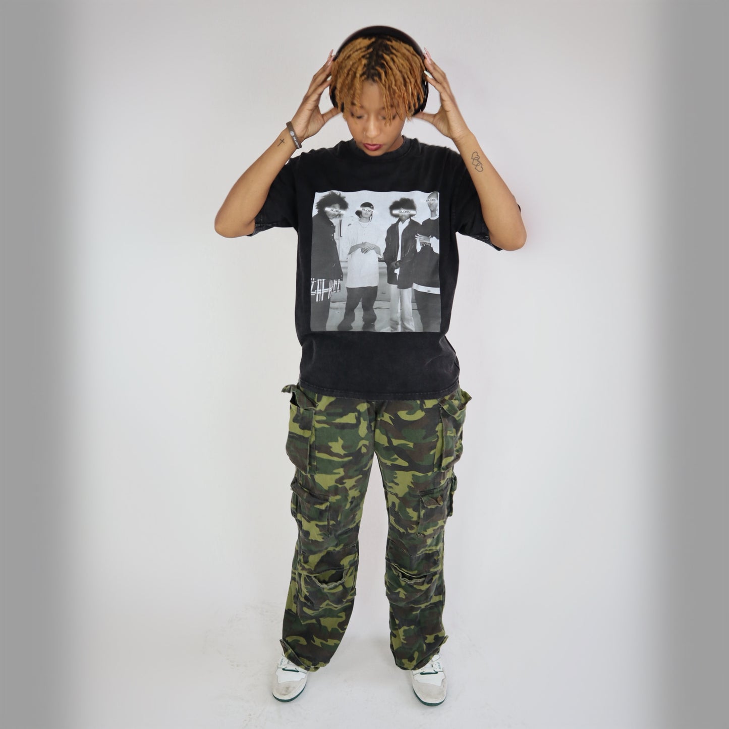 Thuggin in Spirit Oversized Acid Washed Bone Thugs Tee