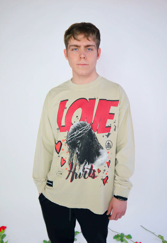 Love Hurts Oversized Long Sleeve Tee